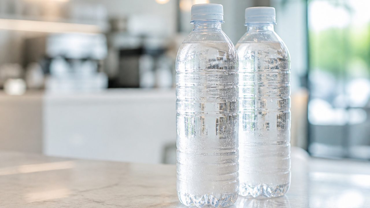 Bottled Water: Chilled bottled water — grab and go.